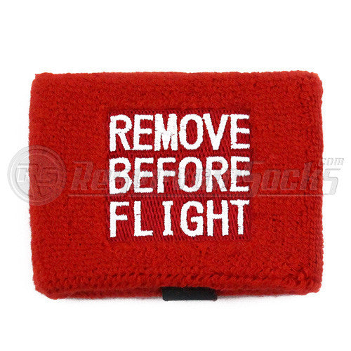 Remove Before Flight Brake Reservoir Socks